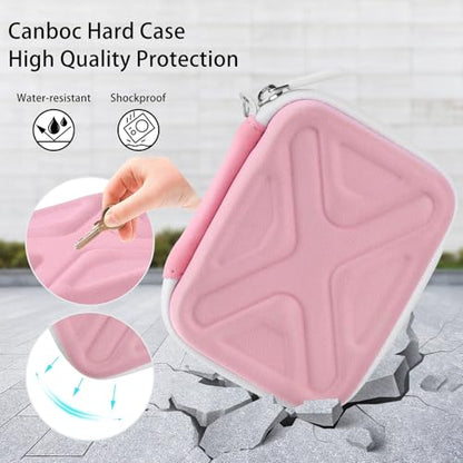 Digital Camera Case for AbergBest 21 Mega Pixels 2.7" LCD Rechargeable HD/Kodak Pixpro/Canon PowerShot ELPH 180/190/Sony DSCW800/DSCW830 Cameras, Travel Carrying Protective Case for Camera- Pink - color: Pink