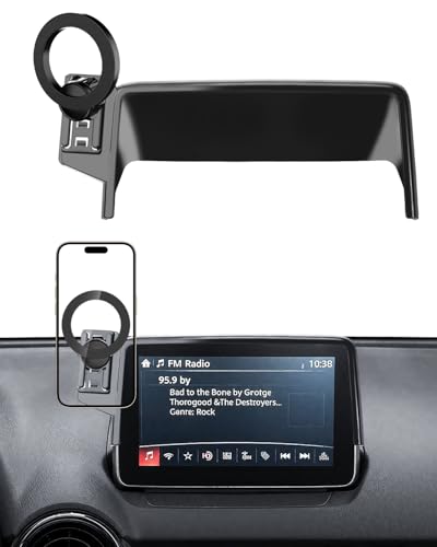 PZK Car Phone Mount for Mazda CX-3 2016-2021/ Mazda 3 2014-2016/MX-5 Miata - color: Magsafe, size: MX-5 Miata 2016-2023 /CX-3 2016-2021/3 2014-2016