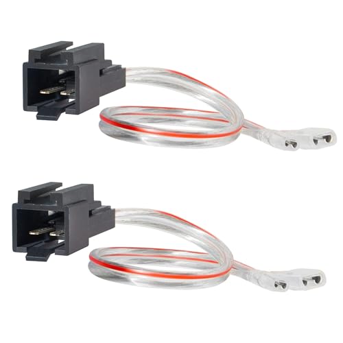 NuIth Car Speaker Wiring Harness Connector Adapter Replacement for Chrysler/Dodge/Jeep/Eagle/Plymouth 1991-2007 Aftermarket Door Speaker Wire Cable Plug 2 PC