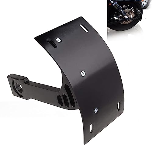 SUNPIE Black Motorcycle Cured Vertical Side Mount Licese Plate Tag Holder Bracket Fits All Sport Bike - color: Black