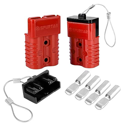 Spurtar 175A Battery Quick Connect/Disconnect, 2 Pack, 1/0 AWG, Red - color: Red, size: 175A(2 Pack)