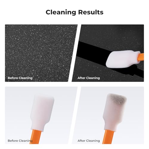 K&F CONCEPT 200 Foam Cleaning Swabs,for Electronics,Camera,Deep Cleaning - size: 200PCS