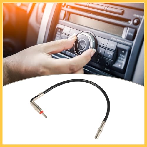 Car Radio Antenna 1 Male to 1 Female Adapter Right Angle Plug Cable Stereo Audio for Chrysler for Dodge for Ford for GM for Jeep 40-CR10 Auto Replacement Parts