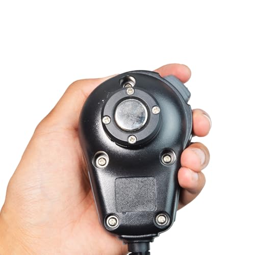 UAYESOK Magnetic Mobile Radio Mic Car Mount Holder, CB Mic Hanger Clip - color: Black