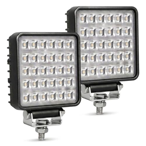 Exzeit 60W Led Work Lights for Truck, 150° Flood Led Trator Lights, 4200LMS Off Road Lights, 4.4inches, 12/24 V Led Light Bar - size: 60W