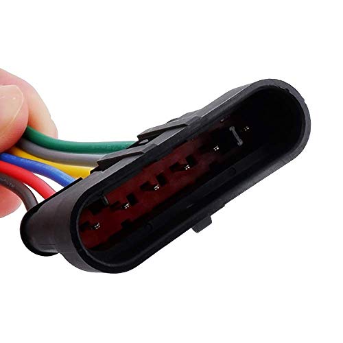 MUYI 6Pin Way 18AWG Waterproof Electrical Connector Wire Connectors-5 Kit - style: 6pin (5sets)