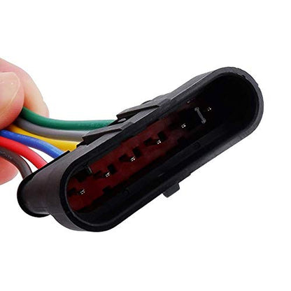 MUYI 6Pin Way 18AWG Waterproof Electrical Connector Wire Connectors-5 Kit - style: 6pin (5sets)