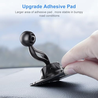 Dashboard Mounting Pad Disk with Adhesive 17mm Head Stickers for Suction Cup Car Phone Holder Disc - color: B