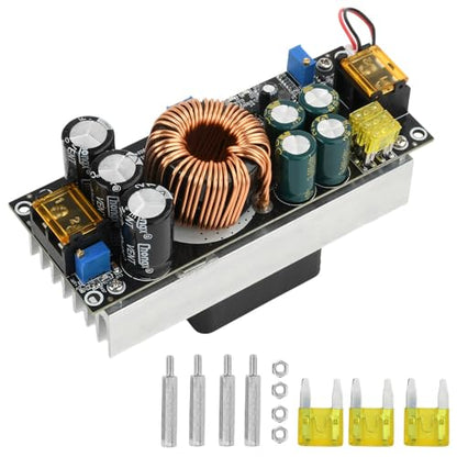 1800W DC Boost Converter,Aideepen 40A 14V-85V to 14-120V Boost Converter Voltage Regulator Car Step-up Power Supply Module DC Adjustable Voltage Converter