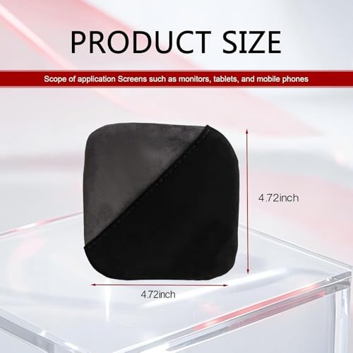 Car Screen Cleaner, Square Microfiber Screen Cleaning Cloth, Foldable Auto Screen Cleaning Pad, Touch Screen Cleaner Cloth for Vehicle Dashboard LCD Display, Car Interior Cleaning Wipes