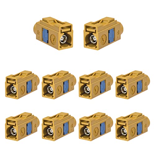 Superbat Fakra Connector Repair KIT Fakra K Curry Female Crimp 10-Pack - color: Fakra K Connector
