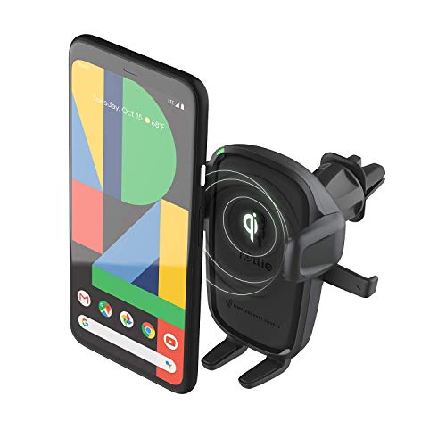 iOttie Car Charger Easy One Touch Wireless 2 Qi Charging CD Slot + Air Vent Combo Phone Mount for iPhone, Samsung Galaxy, Huawei, LG, Smartphones, Black - style: Wireless 2