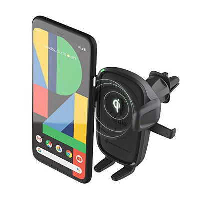 iOttie Car Charger Easy One Touch Wireless 2 Qi Charging CD Slot + Air Vent Combo Phone Mount for iPhone, Samsung Galaxy, Huawei, LG, Smartphones, Black - style: Wireless 2