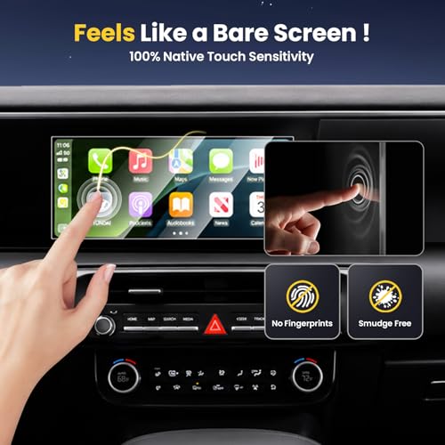 Karltys 3 PC Screen Protector for 2026 Hyundai Palisade (Dual 12.3In+Front AC+Rear AC) (SE/SEL/Limited/XRT Pro/Calligraphy) - size: 12.3"Hyundai Palisade 2026