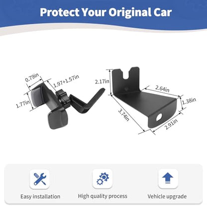 RT-TCZ for Jeep TJ Phone Radio Holder Walkie Talkie Mount Bracket Accessories for Jeep Wrangler TJ 1997-2006 - color: Black 97-06