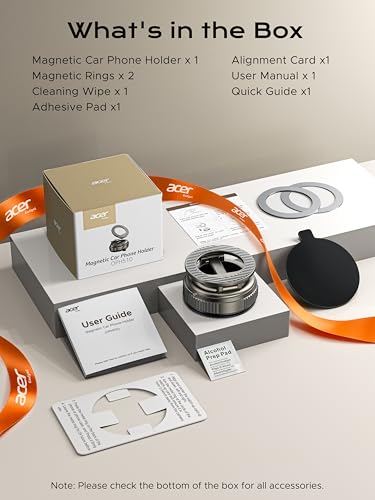 Acer Gadget Car Phone Mount, Vacuum Magnetic Phone Holders for Your Car