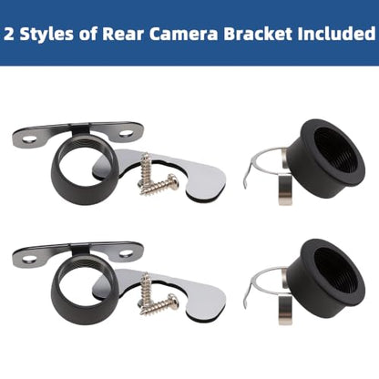Universal Adjustable Round Car Rear Camera Mounting Bracket Kit - size: Butterfly&Flush Camera Mount