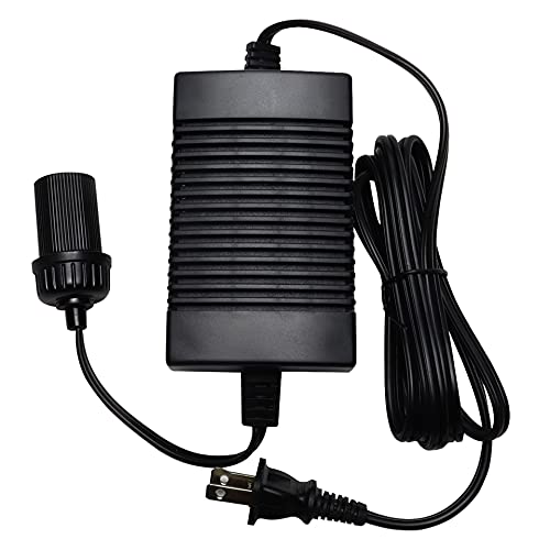 Koolatron Power Adapter - 12V 5A Converter for Car Fridge, Portable Devices, Vehicle Supplies, Replacement Cable, Extender Charger, Wall Outlet, Transformer for Cooler, 110V AC to 12V DC