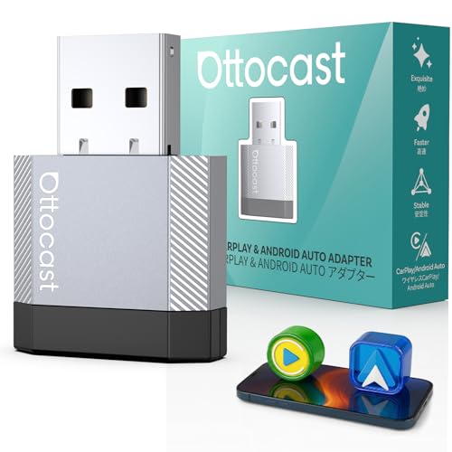 OTTOCAST Mini Nova Wireless CarPlay & Android Auto Plug & Play Adapter