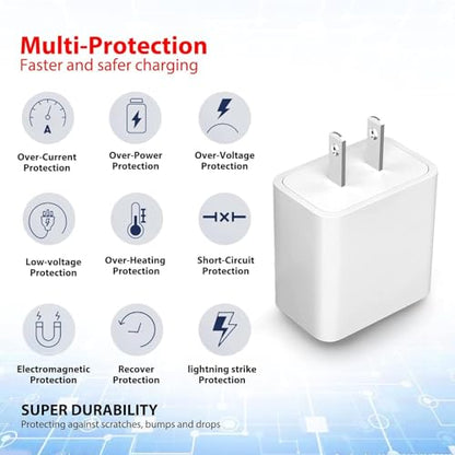 2 Pack 10FT USB C Camera Charger for Arlo Essential 2K, Alro Essential 2nd Generation, Pro 6, Blink Mini 2nd, Blink Outdoor 4 4th Generation, Petcube Cam 360 Camera Charger Charging Cord Power Cable