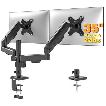TVON Dual Monitor Stand & Monitor Arm Desk Mount up to 35 Inches - size: Dual Monitor Stand