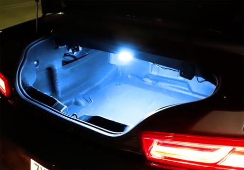 iJDMTOY 18-SMD Aqua Ice Blue Full LED Trunk Cargo Light Assembly Kit, Compatible With Chevrolet Camaro Cruze Trax Spark, Compatible With Cadillac XTS, Buick Lacrosse, GMC Acadia etc - style: Aqua Ice Blue