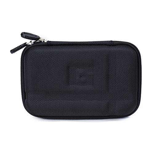 Universal Nylon Carrying Case for GPS, Small Camera, Chargers, Earbuds – Travel Pouch for Accessories, Fits Devices Up to 5.2 Inches, Black