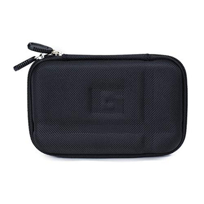 Universal Nylon Carrying Case for GPS, Small Camera, Chargers, Earbuds – Travel Pouch for Accessories, Fits Devices Up to 5.2 Inches, Black