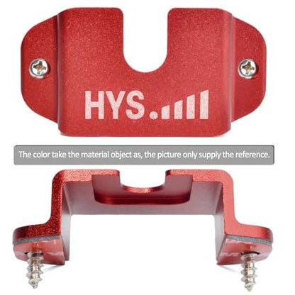 HYS Universal Ham CB Radio and Mic Hanger Holder Mounting Kit with Screws - color: Red, size: 1 Piece