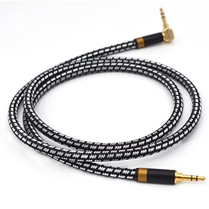 Aux Cord, Audiophile 3.5mm Stereo Audio Cable [0.75m (2.5 Feet), Silvered-Plated Copper core, Right Angle] Unbreakable and Great for Laptop, Tablets,Headphones, Cars and More. - size: 0.75m (2.5 Feet), style: 3.5mm straight to right angle