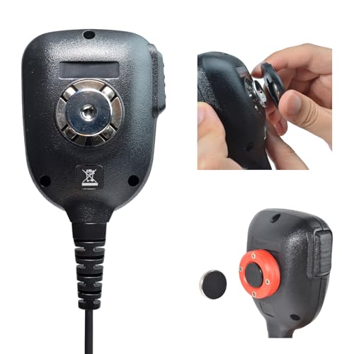 UAYESOK Magnet CB Mic Holder, Portable Vehicle Mic Clip Mount - color: Red