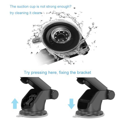 25W Magnetic Fast Wireless Car Charger Phone Holder Compatible with Magsafe, iPhone 17 16 15 14 13 12, Air Vent Dashboard Windscreen Mount