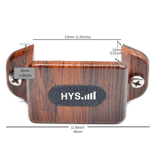HYS Amateur HT Single Side Radio Car Mount, Car Radio Mounting Kit with Screws for Handheld CB Radio & VHF UHF Walkie Talkie Radios (Packing of 4pcs) - color: Brown