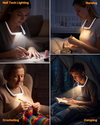 Reading Light with Storage Case, Dimmable Book Light for Reading - color: White Light with Storage Case