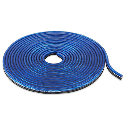 NVX XAPK0 1/0 Gauge OFC Amplifier Wiring Kit | 100% Oxygen-Free Copper Power & Speaker Wire | Supports Up to 4000W | Tinned OFC, ANL/Mini-ANL Fuse Holder, Pre-Terminated Terminals - size: 1/0 Gauge | Power Kit