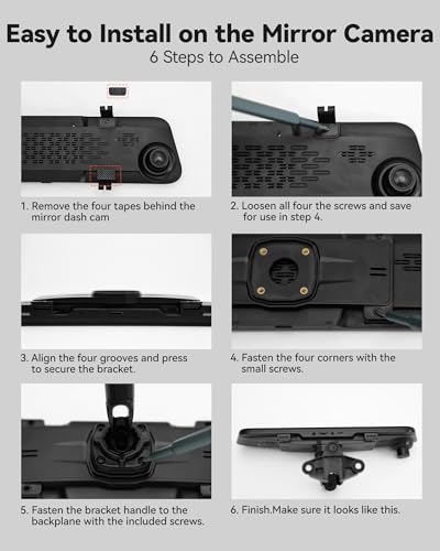 WOLFBOX Model 179 OEM Bracket Fit for 2018-2024 Jeep Wrangler Rubicon, for USB C G840S/G840H/G850/G900/G900PRO/G850PRO/G900 Tripro Mirror Dash Cam