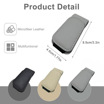 Car Sunglass Holder for Visor, Magnetic Car Eyeglass Holder Clip, Universal Vehicle Sunglasses Eyeglasses Mount, 1 Pack Gray - color: Gray
