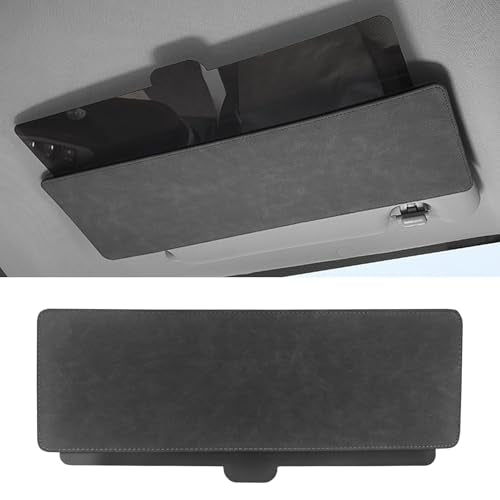 Sun Visor Extender for Car, 14.96" x 4.64" Anti-Glare Adjustable Sunvisor Extension Attachment for Car Visor, Clip-on Side Sunlight Blocker for Safe Driving, Universal for Most Trucks, SUVs(Gray) - color: Gray