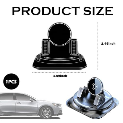 Car Dashboard Phone Holder 360° Rotatable,Portable Anti-Slip Car Phone Holder Horizontal & Vertical Place,Strong Self-Adhesive Dashboard Cell Phones Holders Cars Accessories - color: Circular Surface