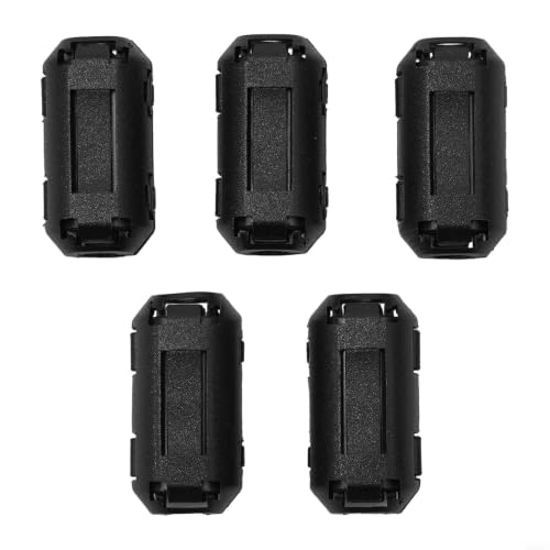 Clip-On Ferrite Core Noise Filter Set, for emi RFI Cable Suppressor Choke for USB Audio Video Power Cables, 5 Sizes 3.5-13mm(5mm) - size: 5mm