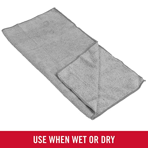 Rubbermaid All Purpose Microfiber Cleaning Cloth Towels, 50 Pack, 12"x12", Non-Scratch, Reusable/Washable for Cleaning/Wiping/Polishing for Home/Kitchen/Car - size: 50-Pack