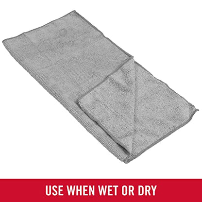 Rubbermaid All Purpose Microfiber Cleaning Cloth Towels, 50 Pack, 12"x12", Non-Scratch, Reusable/Washable for Cleaning/Wiping/Polishing for Home/Kitchen/Car - size: 50-Pack