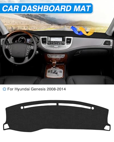 Cartist Dash Cover for Hyundai Genesis 2008-2014 Dashboard Cover - size: Hyundai Genesis 2008-2014
