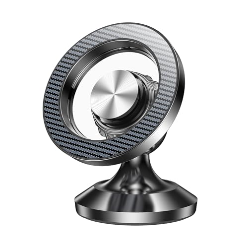 Romuto for MagSafe Car Mount【20 Strong Magnets】 Magnetic Phone Holder for Car Dashboard【360°Rotation】 Car Phone Holder Mount for iPhone 16 Pro Max 15 14 13 12 Plus soporte de telefono para carro