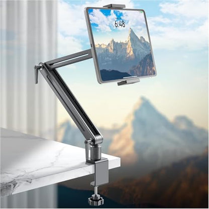 Jakeko 15.6" Portable Monitor Stand Tablet Arm Mount Holder Built-in Wrench - size: up to 15.6"