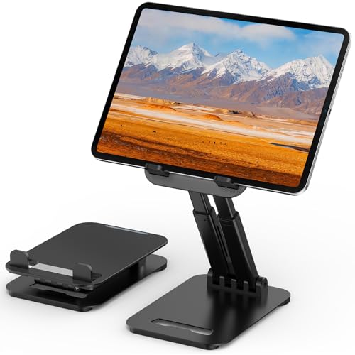 Tonmom Tablet Stand for iPad Holder, Adjustable Tablet Holder for Desk