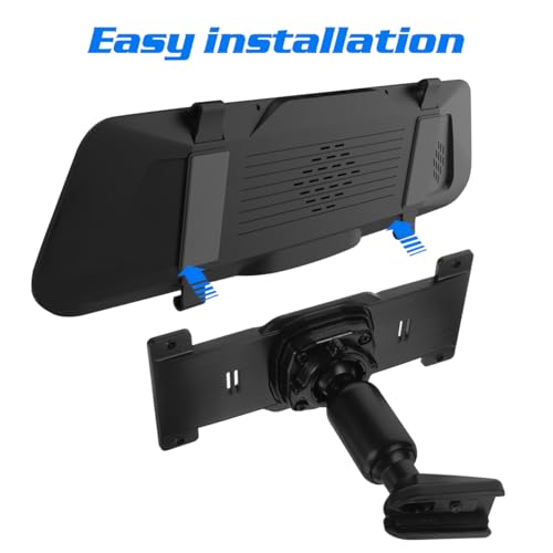 OUNONA Rear View Mirror Dash Cam Mount Bracket Rearview Mirror Back Plate Panel for Hiac 2008-2011 Compatible Car Rearview Holder 6.10X2.63X0.39 in 1 Bracket 1 Back Plate