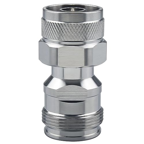 onelinkmore 4.3/10 Mini DIN Connector Female to N Male Adapter Teflon 0-6GHz Connector Adapter - size: 4.3/10 Mini DIN Female to N Male