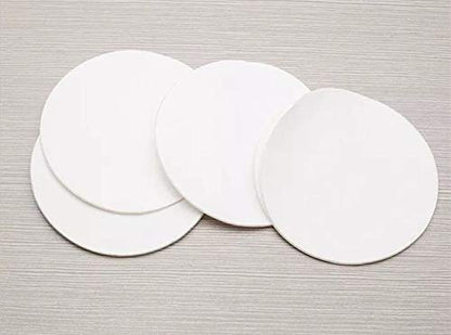 4 Mounting Tabs Round Adhesive Pads 2.75 Inches Diameter Double Sided Circle Tape Sticky Suction Tab Perfect for Wall Pictures Dashboard Toys, Windshield, GPS, Tiles, Walls - size: 2.75 Inches Diameter