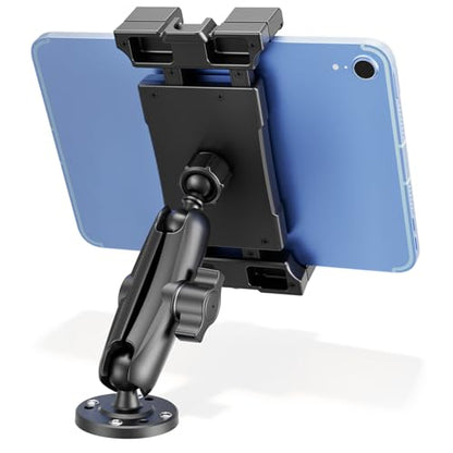 OHLPRO Heavy Duty Tablet Mount for Semi Truck, Drill Base iPad Holder Compatible with RAM Mount B Size 1" Ball, 360° Rotating Dashboard Stand for 5-17" iPad Pro,Great for Desks, Wall, Businesses - size: 5-17''- 1 Arm Mount